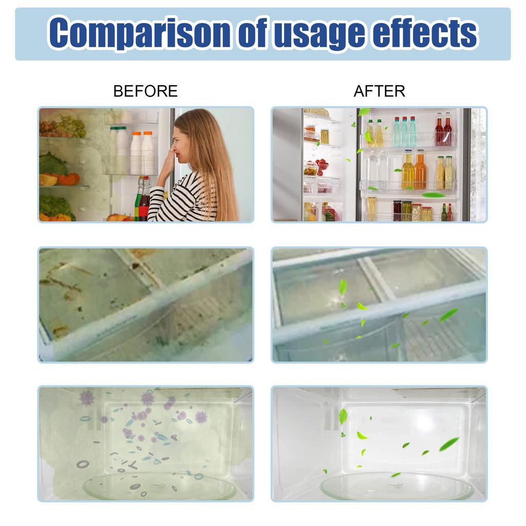 Jue Fish Refrigerator Deodorizing Gel, Refrigerator Deodorizer, Refrigerator Anti-Odor Mixing Agent, Refrigerator Odor Neutralizer 200g