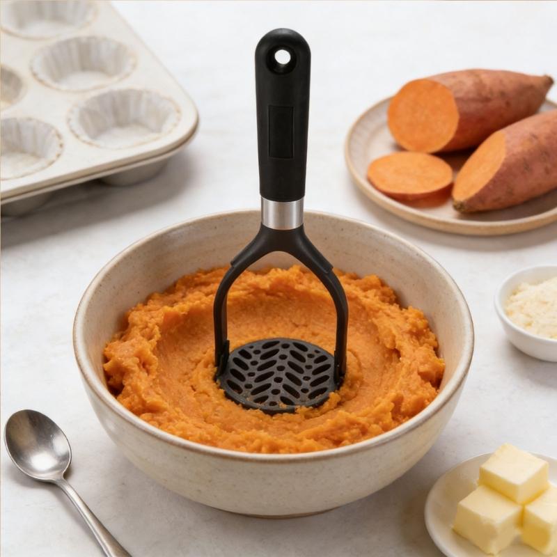 Handheld Potato Ricer Durable Plastic For Easy Processing Of Vegetables And Fruits Effortless Smashing