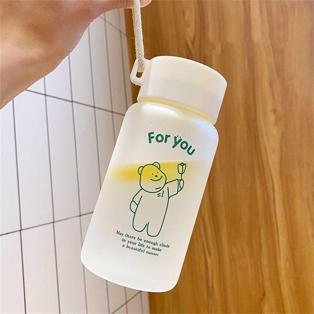 

Students Portable Outdoor Water Cup Transparent Water Bottle Clear Frosted