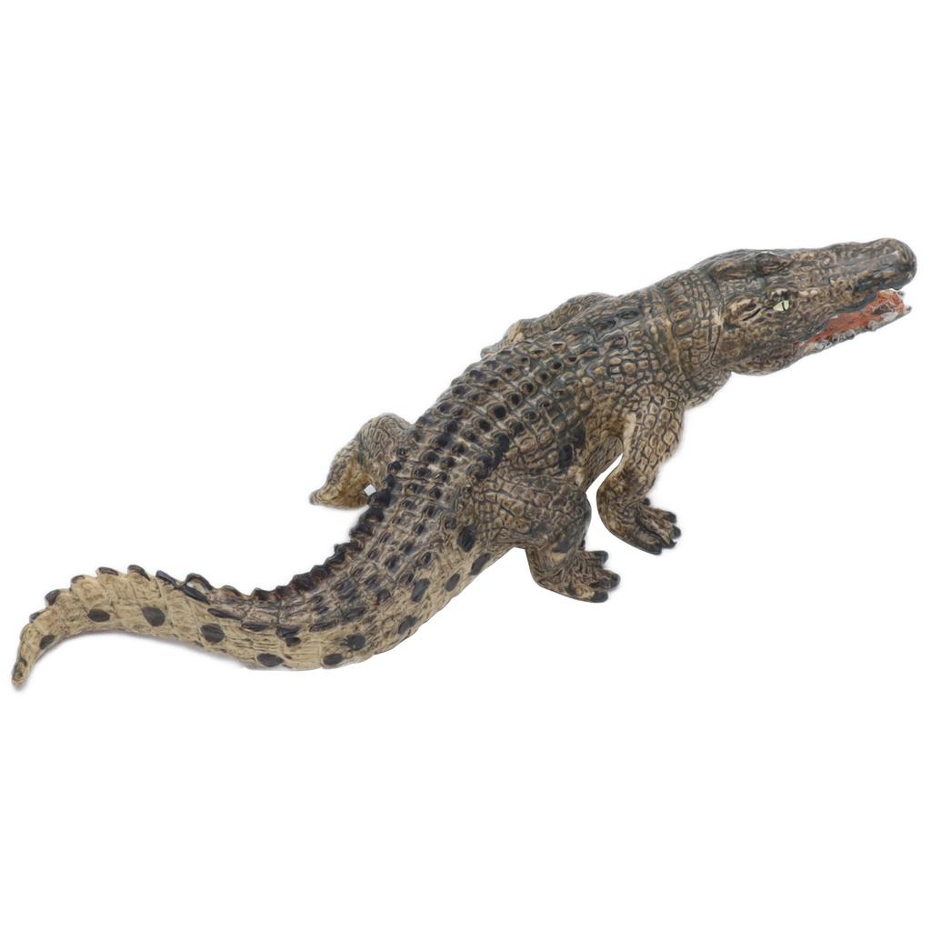 Simulation Crocodilian Model Lifelike Wild Life Jungle Animal Figures Model for Collection Science EducationCrocodilian