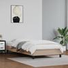 346891 vidaXL Bed Frame Cappuccino 100x200 Cm Faux Leather