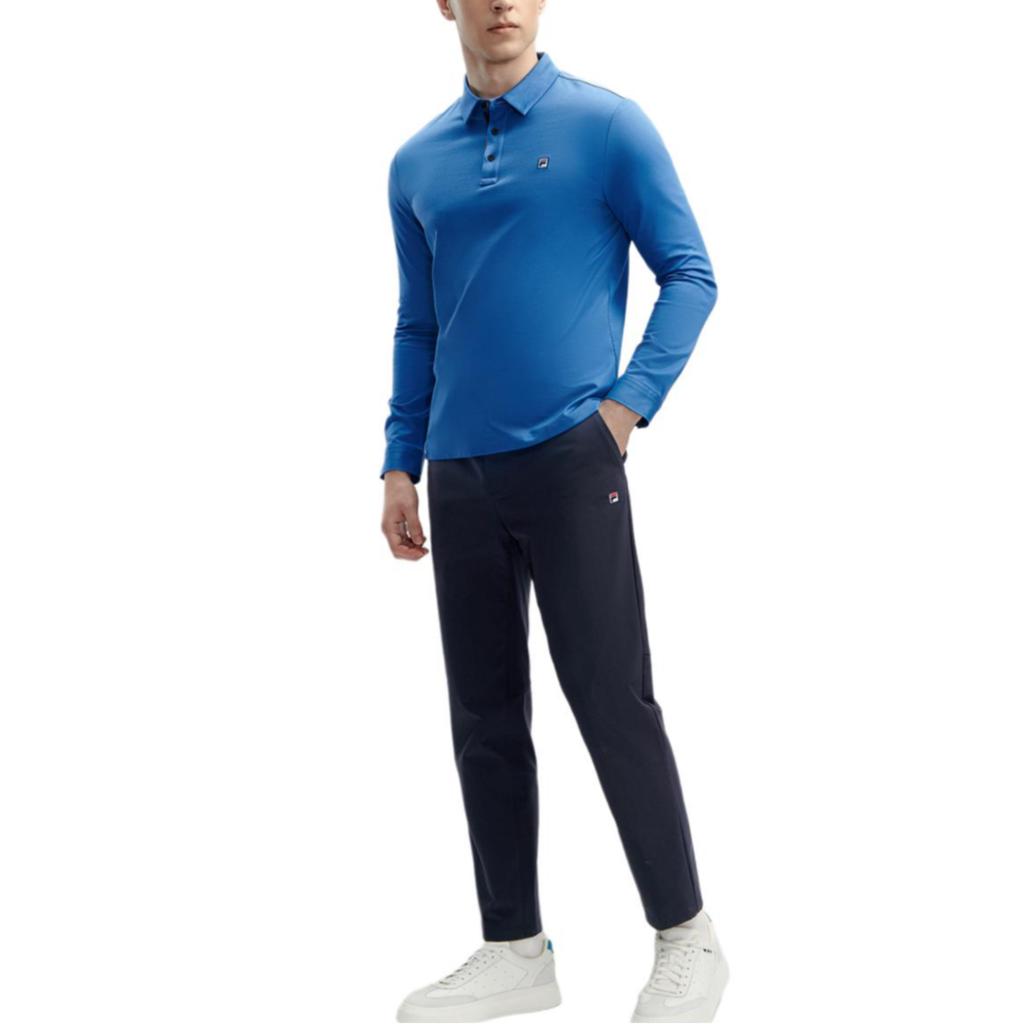 FILA Solid Color Straight Leg Medium Stretch Woven Casual Pants Men bottoms Legendary-Blue F11M411802F-NV