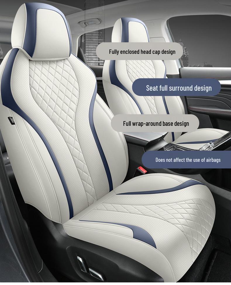 Fits Rising Auto MARVEL R Leather Car Seat Covers: All-Season, Full Enclosure for Five Seats.