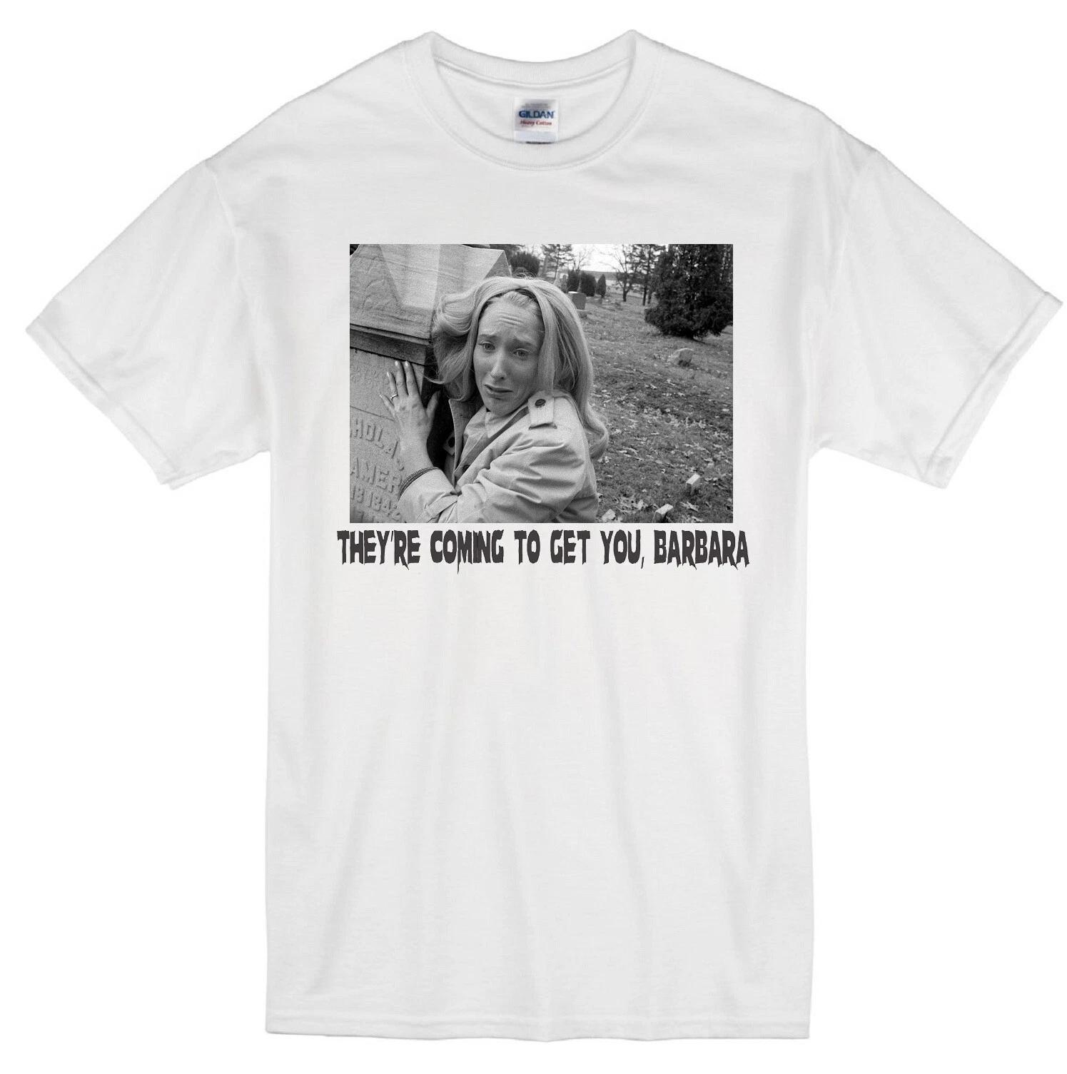 THEY RE COMING TO GET YOU, BARBARA NIGHT OF THE LIVING DEAD ZOMBIE WHITE T-shirt XL