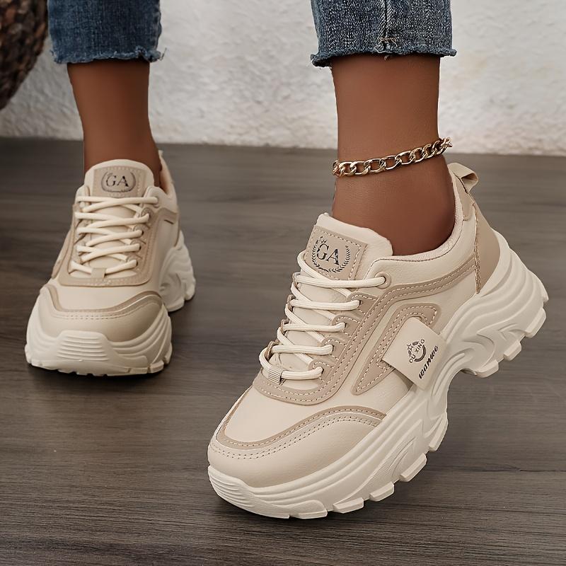 Women'S Height-Increasing Platform Sneakers, Stylish Casual White Shoes for Women, Comfortable Outdoor Running Training Shoes.
