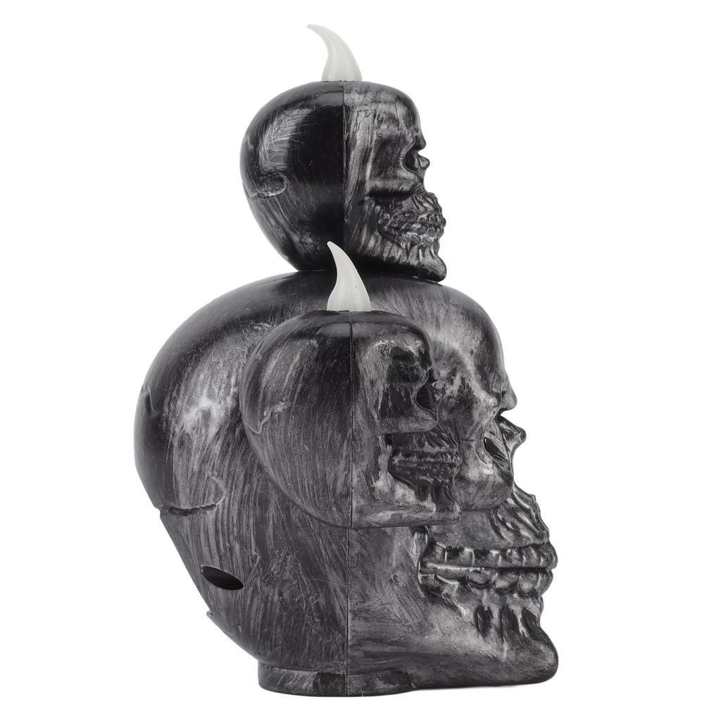 Halloween Electronic Candle Lamp Flameless LED Decorative Modern Sandalwood Incense Skeleton Light