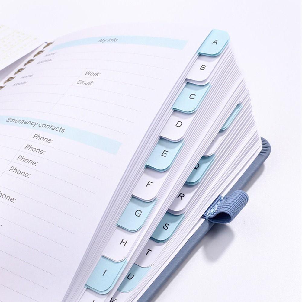 112 Pages Note Book with Letter Tags Password Recording Coil Book Fashion Codebook