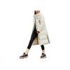 Fila Doudoune Longue Originale Mode Simple Chaude Manteau en Duvet à Capuche Vêtements d'Extérieur pour Femmes Blanc Nuage-Champignon F11W449906FWT