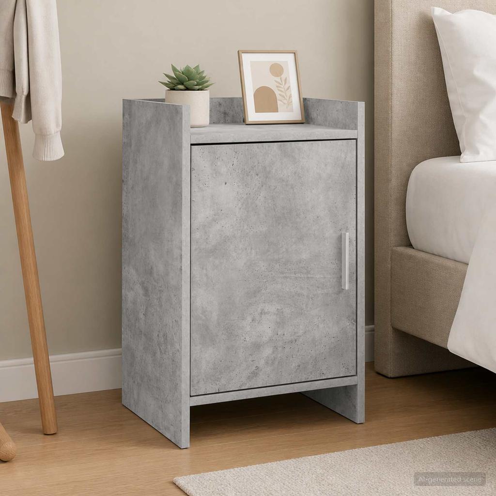 Nightstands Concrete Grey 40 x 30 x 60 cm Engineered Wood