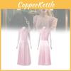 Enchanting Glinda Costume Dress For Women Featuring Vibrant Pink Corset Style Design For Magical Wicked Cosplay