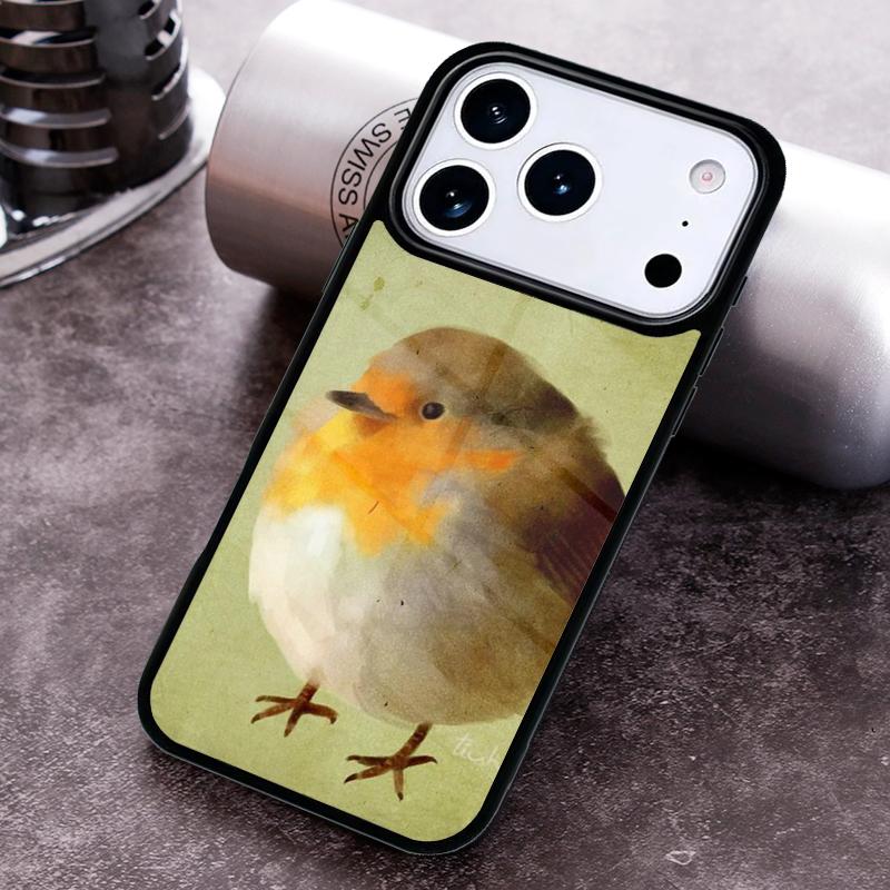 Chubby Bird Phone Case For iPhone 17 16 15 14 13 12 11 Pro Max Plus 17Air Soft Silicone Cover