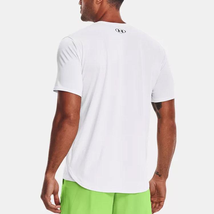 Under Armour Letter Logo Training T-Shirt Men T-Shirts White 1370367-100