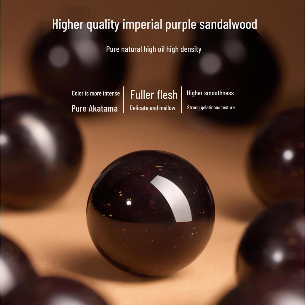 Red Sandalwood Bracelet: Small-Leaf, Golden Patina, Weathered Grain, Literary Style with 13 Prayer Beads. Perfect for Couples.