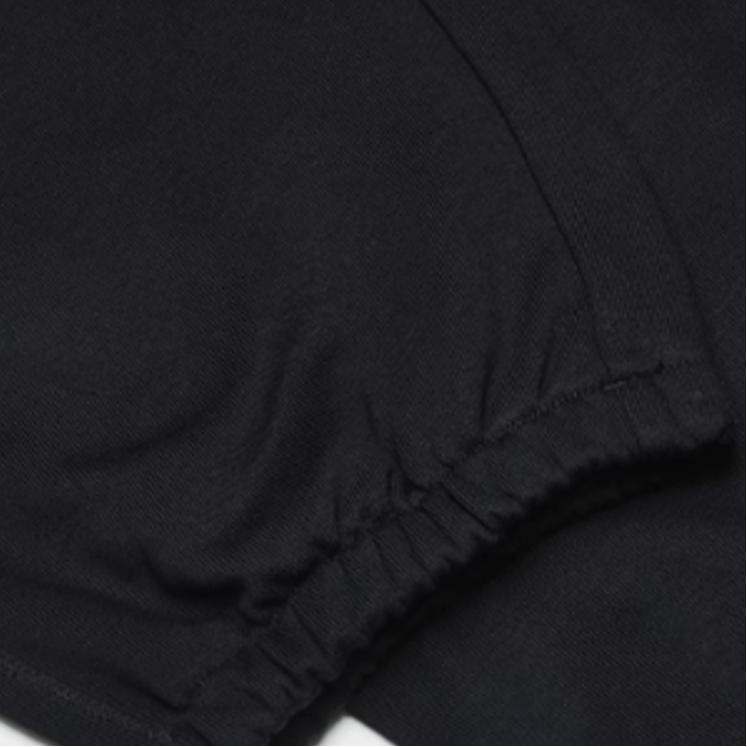 FILA Original Simple Logo Letter Fleece Loose Comfortable Cuffed Casual Pants Women bottoms Black F51W449601F-BK