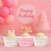 10 Pcs Bow Ribbon Disposable Ice Cream Paper Cups Bowls For Jelly Pudding Mousse Yogurt Container Birthday Party Wedding Kitchen