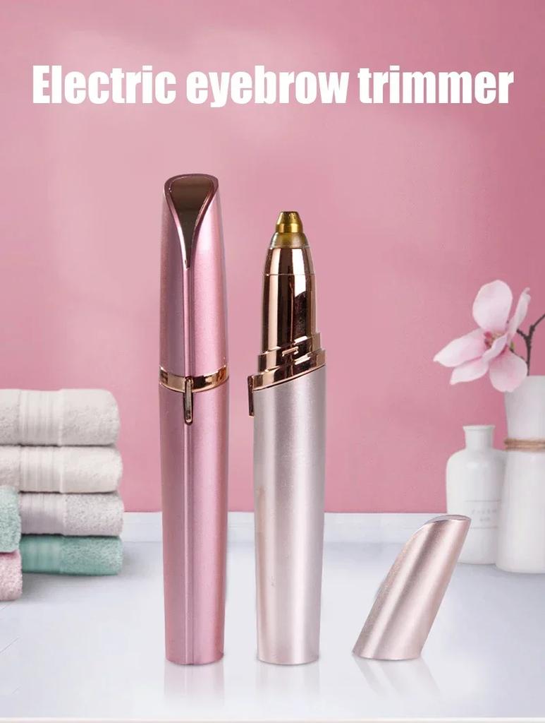 1pc Electric Eyebrow Trimmer Eyebrow Trimmer Facial Hair Remover Female Makeup Painless Automatic Eyebrow Trimmer Tool