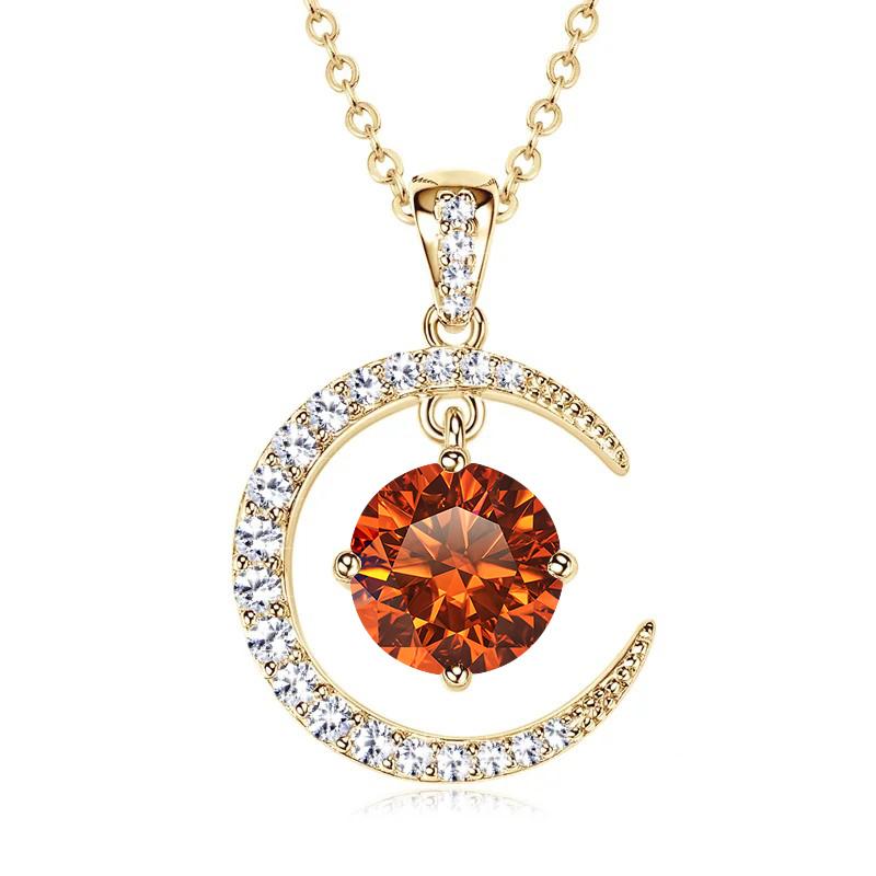 Sterling Silver Moissanite Necklace for Women High-end Design Pendant Niche Smart Clavicle Chain Female Fine Jewelry