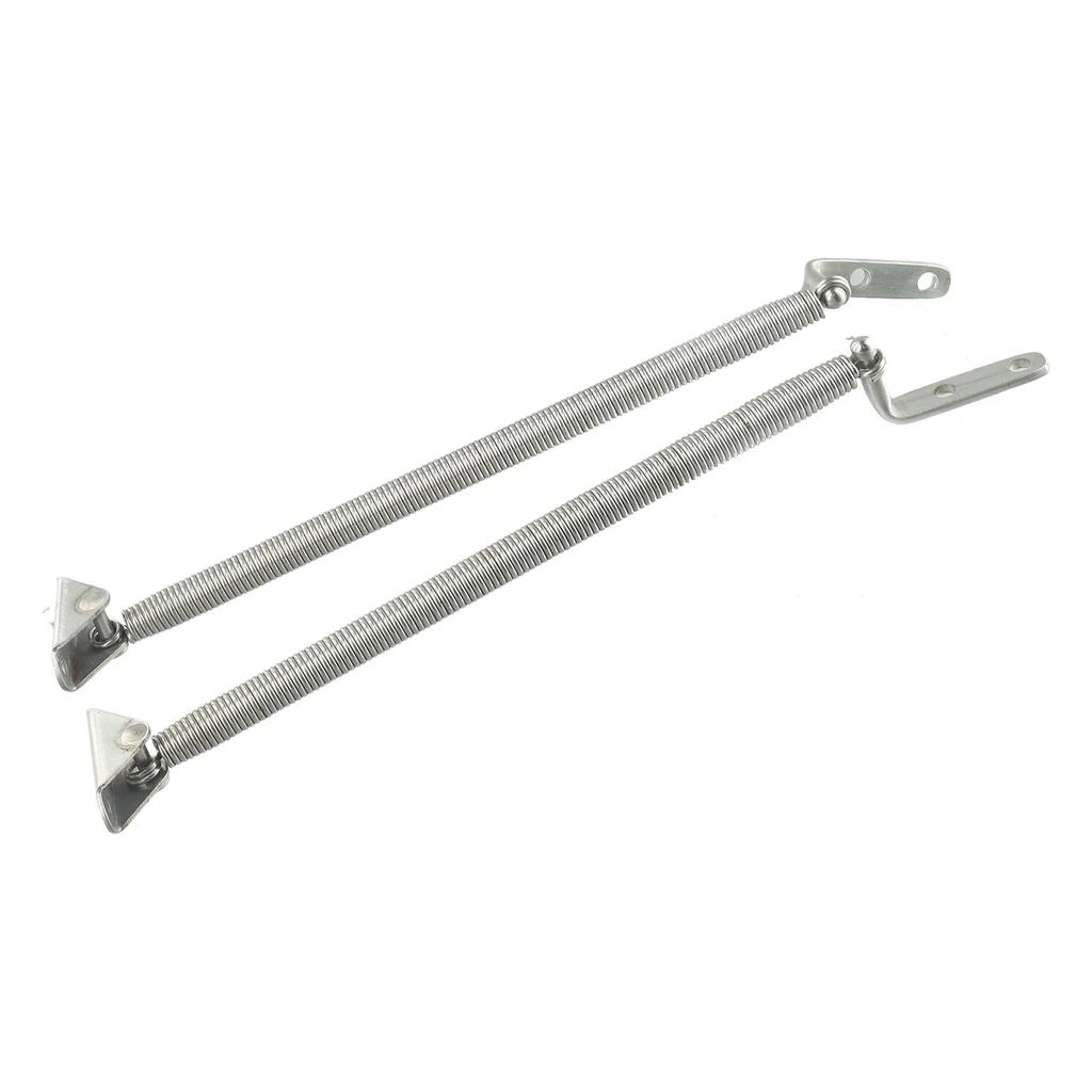 2Pcs Support Spring Adjuster Stainless Steel Boat Hatch Support Spring Adjuster 8-1/4" Boat Door Hatch Cover Springs