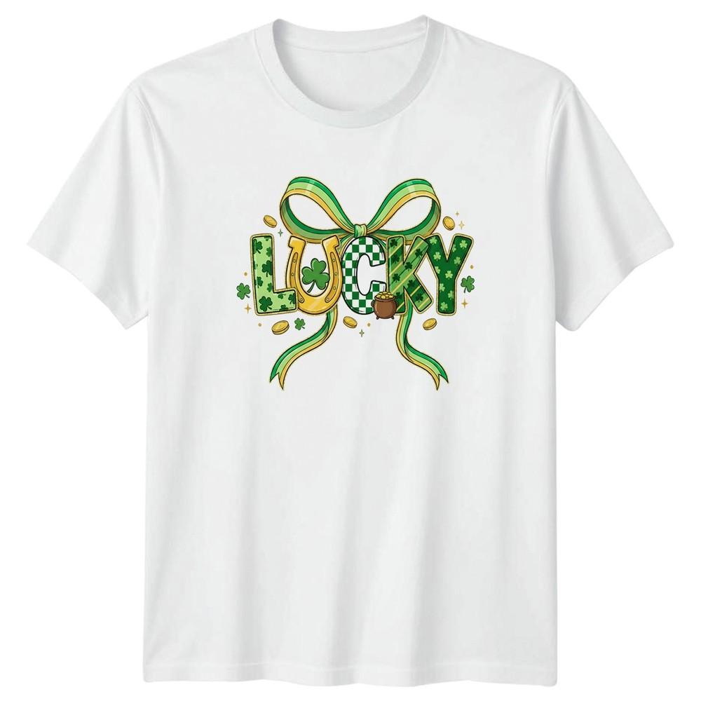 LUCKY TShirt St Patricks Day Irish Holiday Gift For Him And Her