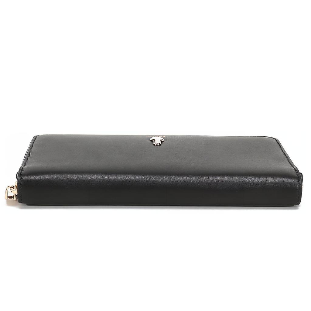 Bally Leather Long Wallet Women wallets Black CROVENOR-W-110