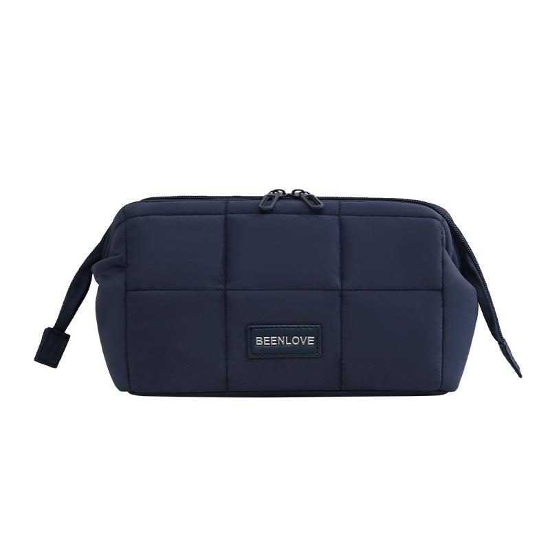2026 New Large Capacity Portable Makeup Bag Travel Cosmetic Storage Pouch Lipstick Organizer Wash Bag циан
