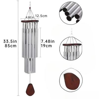 New Commemorative Wind Chimes Musical Wind Chimes  Aluminum Tube Wind Chimes  Metal Wind Chimes  Sympathy Memorial Ornament Gifts