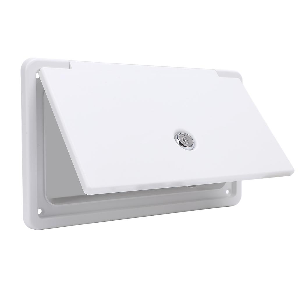 RV Baggage Door Toolbox 10.5 X 6.1 Inches with Bottom Cap and Safety Lock Compartment Access Door for Camping Trailer