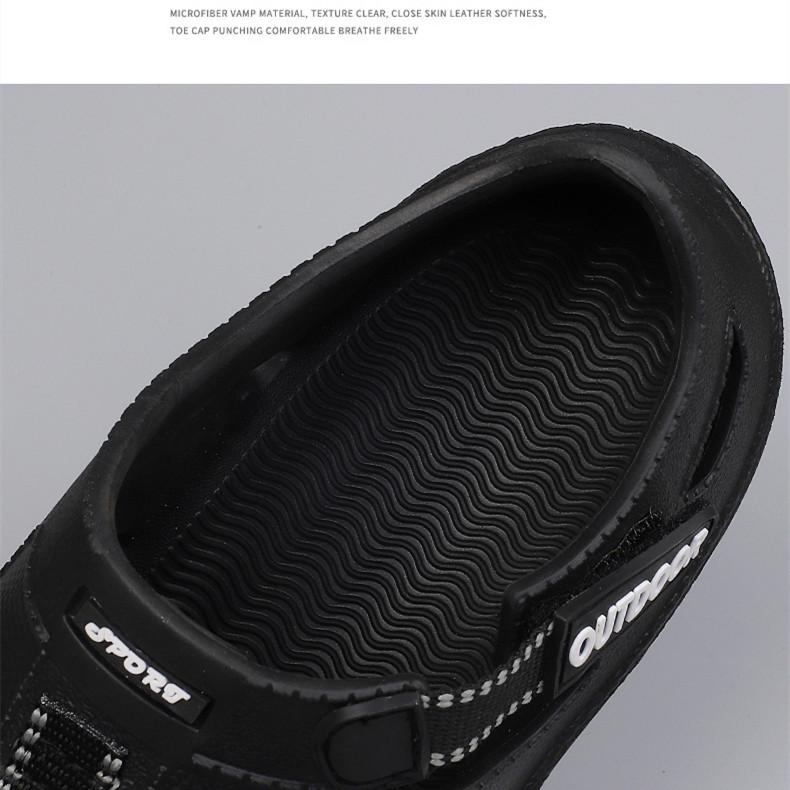 Sandali Estivi da Uomo Outdoor Antiscivolo Suola Spessa Comodi Morbidi Scarpe da Spiaggia da Uomo Leggeri Piattaforma EVA Sandali per Guadare l'Acqua
