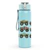 1PC Toy Car Collection Seamless Print 750ml Color Plastic Sports Water Bottle Leakproof Flip Straw Lid Suitable for Sports Office Home Use