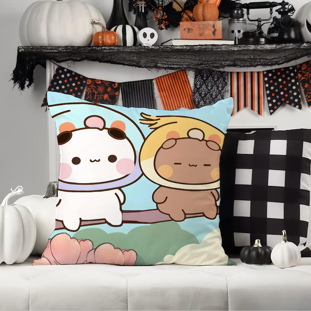 Cartoon Cute O-One Or Two Pillow Case Office Cushions Suitable For Sofa Car Bedroom Decorative Cushion Cover