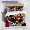 Germany Football Printed Bedding 3 Piece Set Cozy Breathable Bed Cover Set As Housewarming Holiday Gift