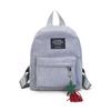 Women Mini Backpack Casual Travel School Bag Lightweight Daypack Small Shoulder Backpack with Front Pocket Tassel Pendant