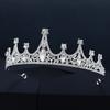 Black Big Rhinestone Crystal Rhinestone Party Wedding Hair Jewelry Accessories Birthday Tiaras Halloween Crown Women