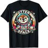 Otter Space Funny Animals Cute Otters Silly Pun T-Shirt