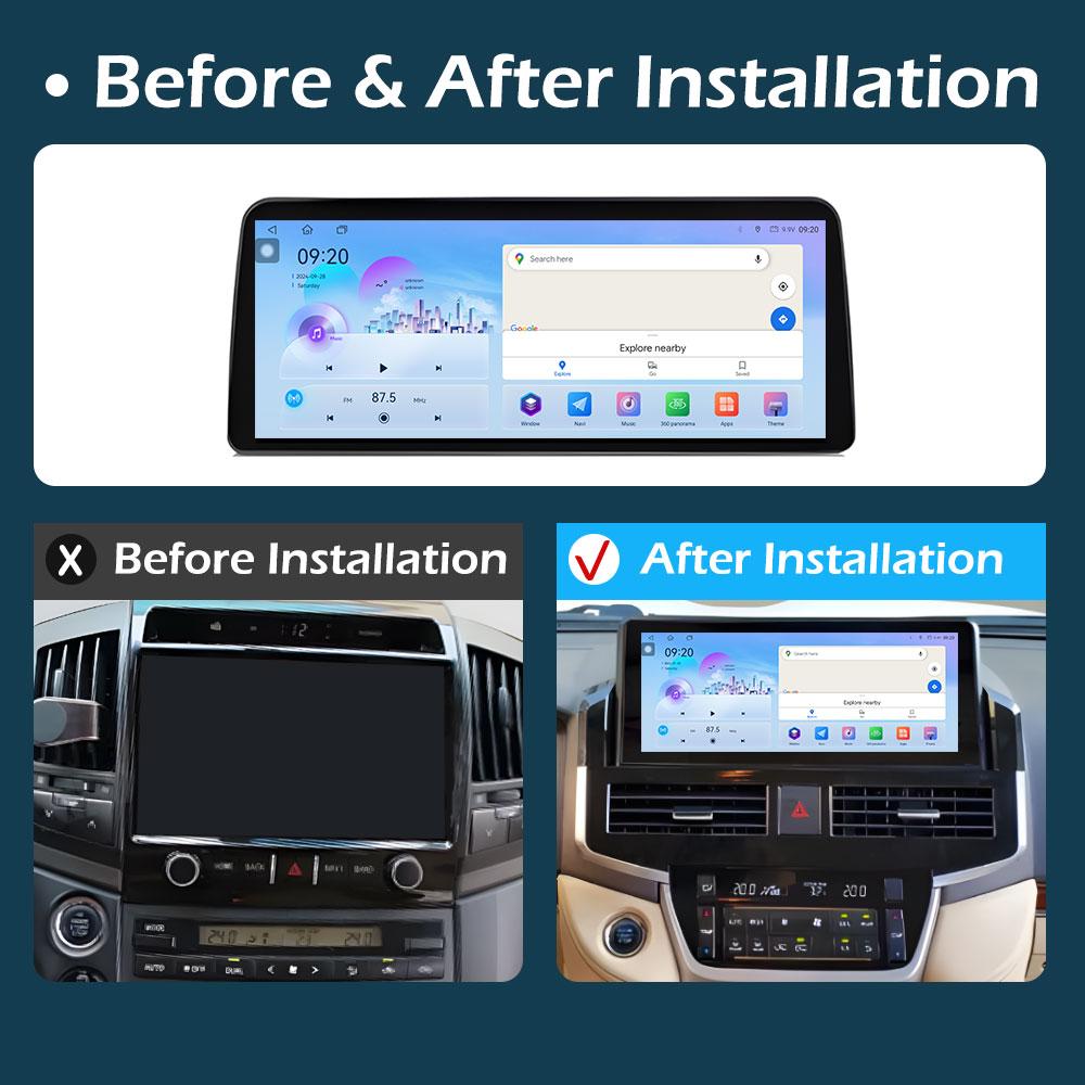 Car Radio Multimedia Video Player for Toyota Cruiser 2007 2008 2009 2010 2011 - 2021 GPS Navigation Wireless Carplay Accessories