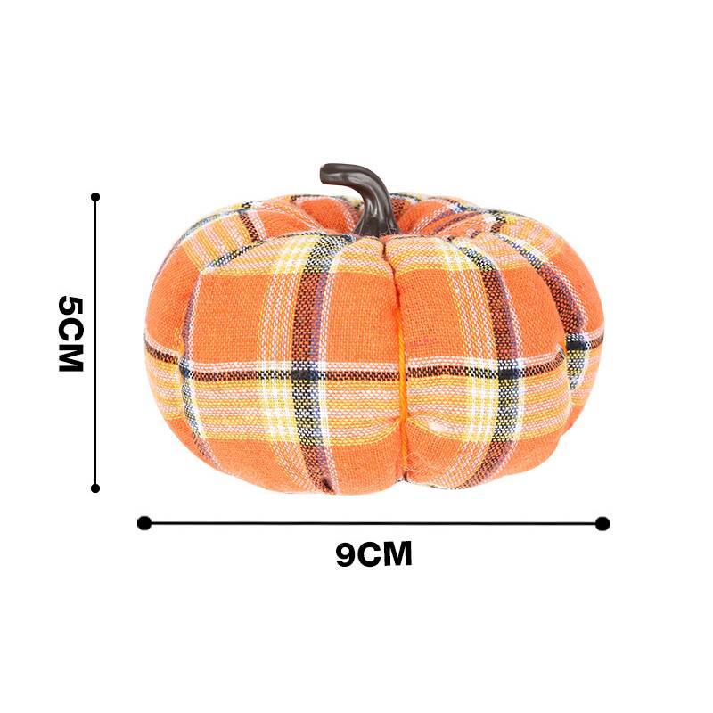 Decorazione Zucca in Tessuto per Halloween per Scena del Raccolto Autunnale in Stile Rustico
