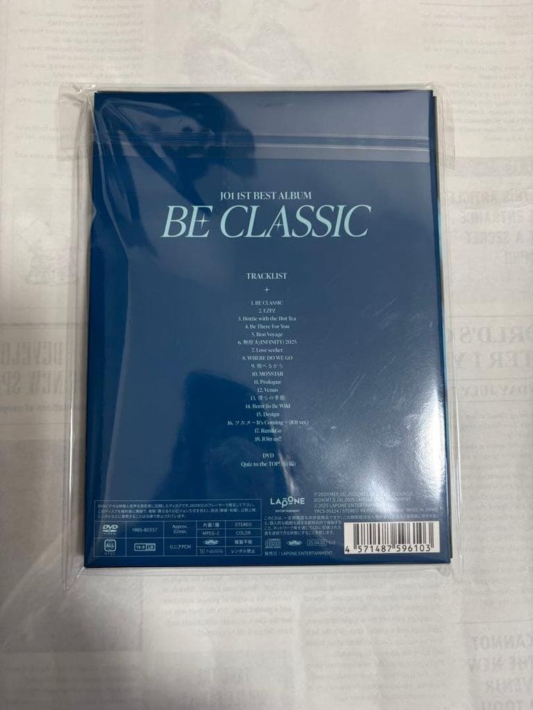 [USED] JO1 BESTALBUM BE CLASSIC First Press Limited Edition A