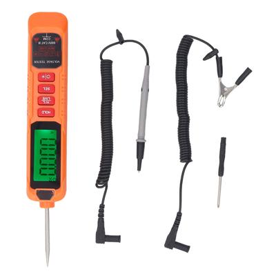 Car Voltage Tester Auto Bidirectional Voltage Pen Backlit Digital Multimeter 600V AC DC Continuity