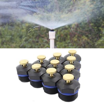 Boquilla rociadora ajustable de 10 piezas, boquilla atomizadora de latón de 1/2 pulgada, cabezales rociadores para riego de césped de jardín para riego agrícola