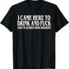 Unisex Funny Drink Meme Dark‑Humor Y2K Ironic Graphic T‑Shirt