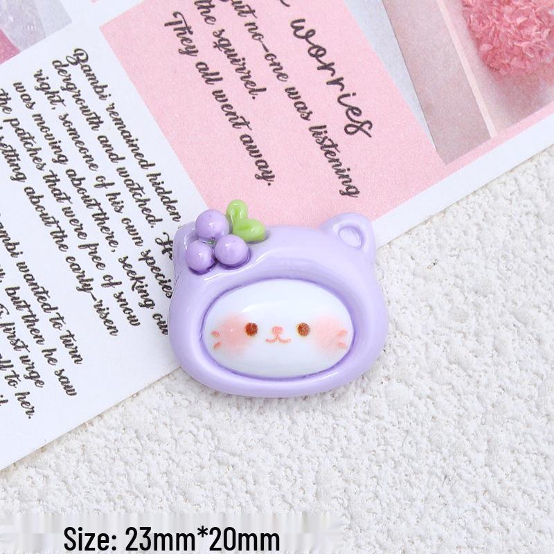 Resin DIY Jewelry: Cartoon Hair Clips & Crocs Charms – Fruit & Animal Styles