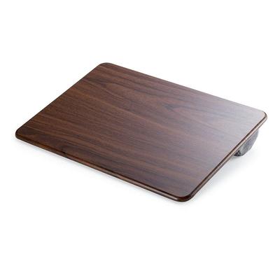Mesa para Laptop Sanwa Direct para Laptops e Tablets de 15,6 polegadas, Leve (580g), Acolchoado, Acabamento em Madeira, Marrom (Código do produto: 200-HUS006BR)