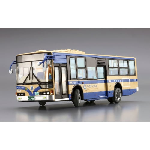 Aoshima Bunka Kyozai 1/80 Working Vehicle Series No. 7 Mitsubishi Fuso MP37 Aero Star Yokohama City Transportation Bureau Plastic Model