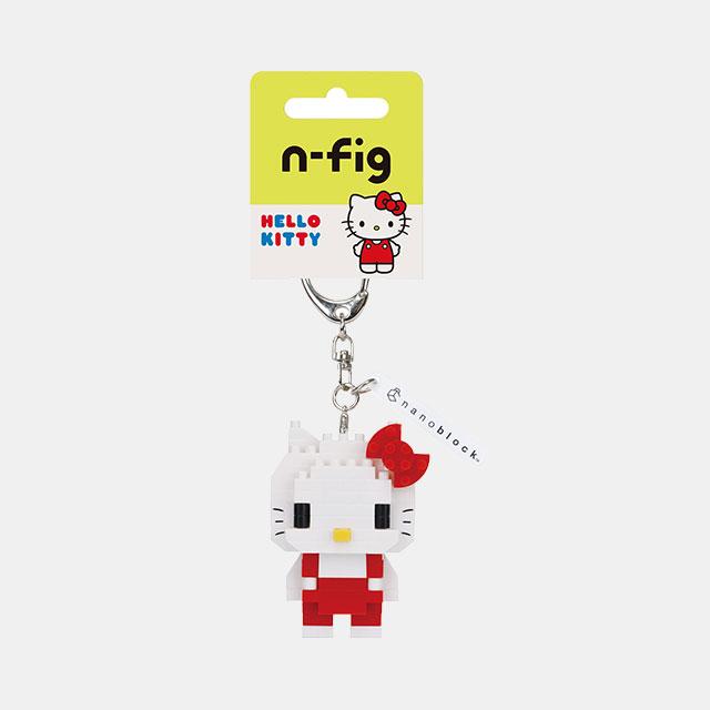 [Bandai] Nanoblock Figure Keychain - n-fig Hello Kitty Red Edition