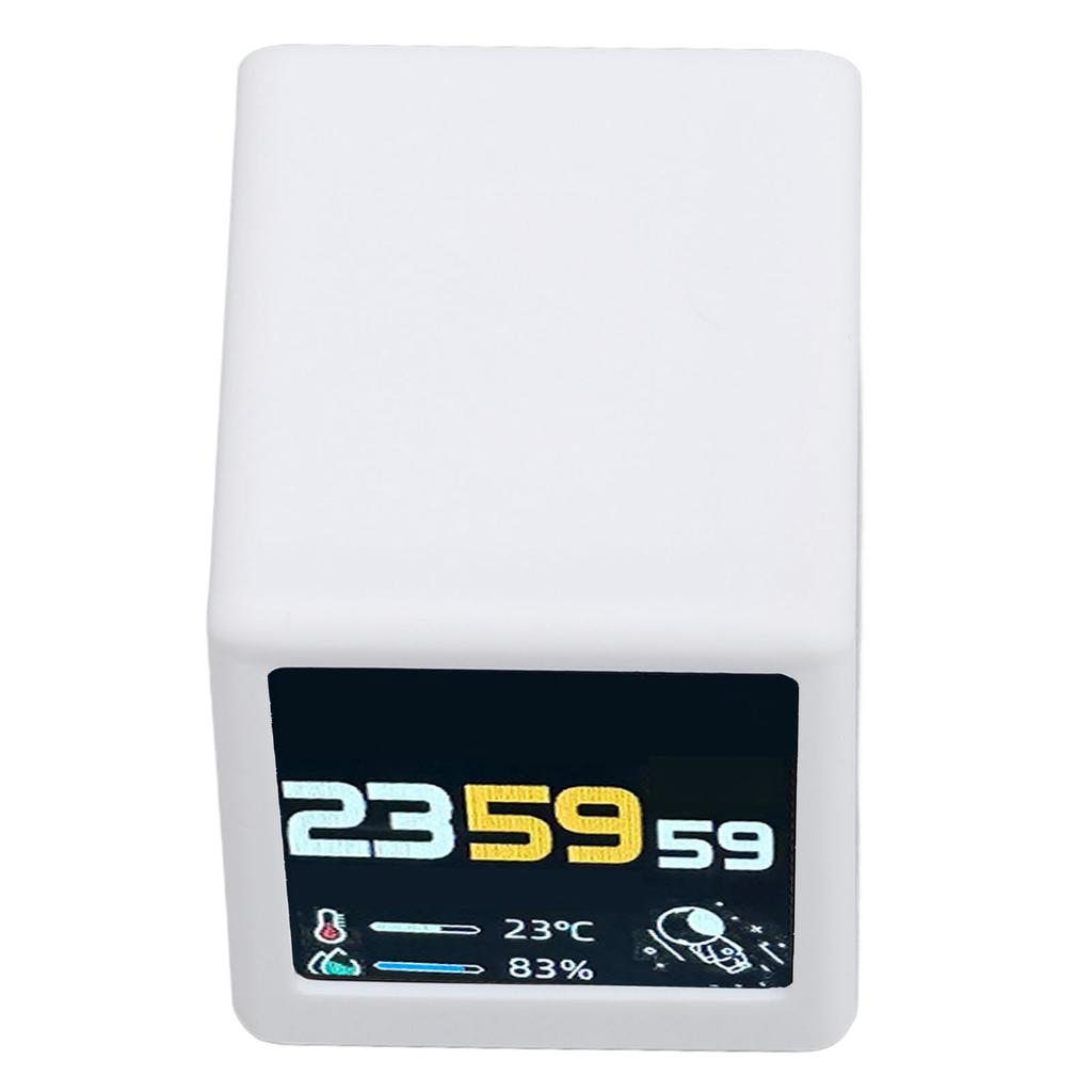 WiFi Clock for Desk Decor, Digital Clock, Wther, Stock Ticker, Photo Slideshow, Multifunctional Touch Manipulation Wther Thermometer, Sy Control