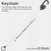Outdoor Multifunctional Retractable Keychain Practical Steel-Wire Easy-Pulling Buckle Camping Hiking Accessory
