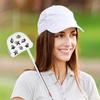 Golf Putter Cover PU Putter Head Wrap Cover Waterproof Protective Wrap Skull Pattern Magnetic Buckle Outdoor Sport Accessories