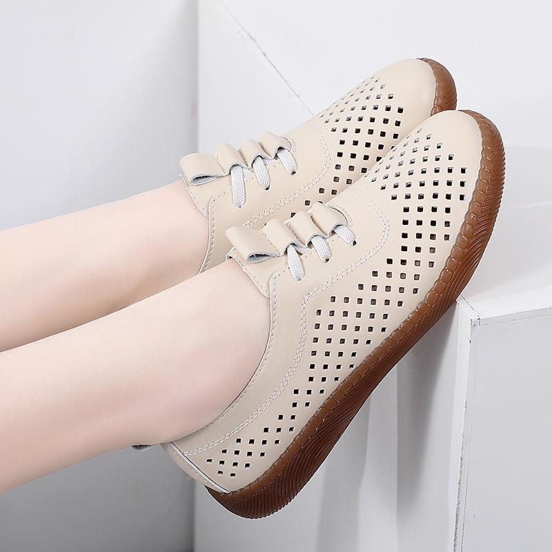 Lässige Damen-Einzelschuhe mit weicher Sohle und Ausschnitten, 35-41
