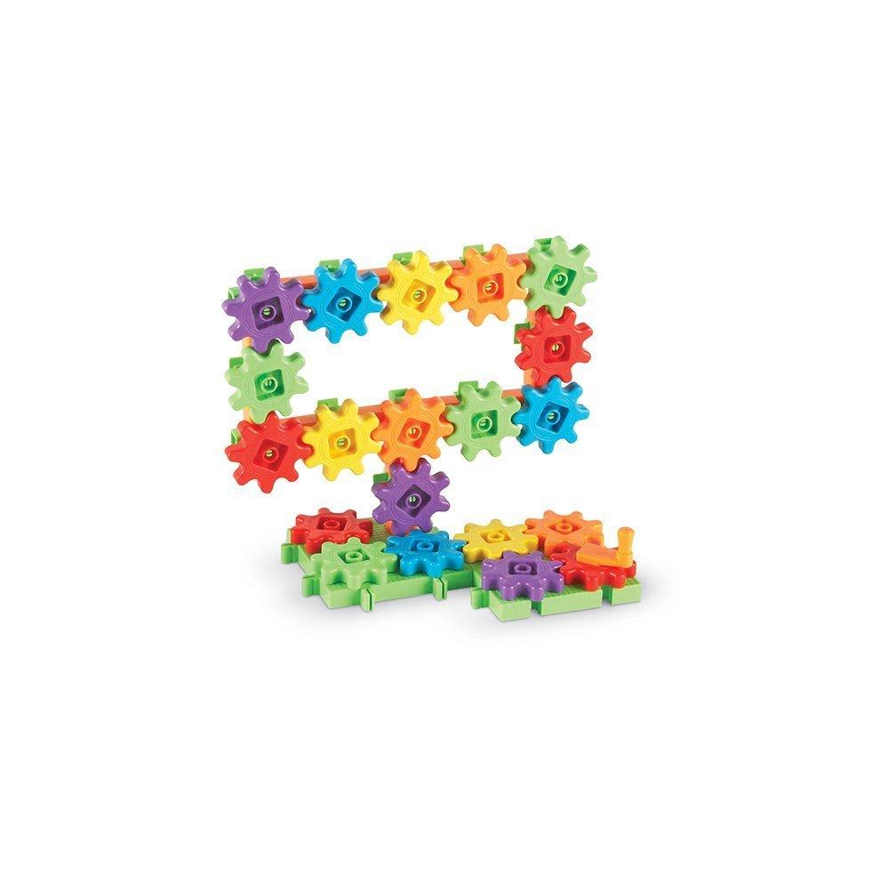 Learning Resources Colorful Gear Blocks Starter Set, 60 Pieces, Toy Gears, LER9148 (Authentic Product)