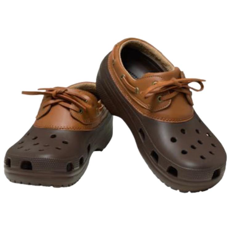 Crocs Classic Boat EVA Casual Clogs Unisex Footwear Brown 212022-2LE